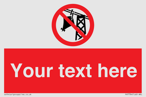 Custom prohibition do not fly kites near overhead electrical power lines